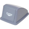 Global Industrial Recycling Trash Lid - Gray 13"W x 18"D x 9"H