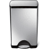 simplehuman® CW1814 Rectangular Step Can - 10 Gallon Brushed SS