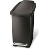 simplehuman® Slim Plastic Step Can - 2-3/5 Gallon Black