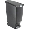 simplehuman® Slim Plastic Step Can - 10-1/2 Gallon Black