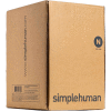 simplehuman® Trash Can Liner Code N, 12-13 Gallon, 22.8 X 31.5, 1.18 Mil, White, Pack of 200
