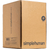 simplehuman® Trash Can Liner Code P - 16 Gallon, 23.6 X 31.5, 1.18 Mil, White, Pack of 200