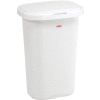 Rubbermaid® Liner Lock Spring Top Wastebasket 5l58 52 Qt, White