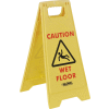 Global Industrial Floor Sign 2 Sided - Caution Wet Floor