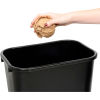 28-1/8 Qt. Plastic Wastebasket - Black - Pkg Qty 12
																			