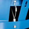 Global™ Outdoor Steel Recycling Receptacle with Flat Lid - 36 Gallon Blue
																			