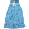 Global Industrial Large Blue Looped Mop Head, Wide Band