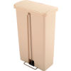 Rubbermaid® Slim Jim® 1883458 Plastic Step On Container, Front Step 13 Gallon - Beige
																			