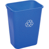 Global Industrial™ Deskside Recycling Wastebasket, 41-1/4 Quart, Blue