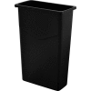 Global Industrial Slim Trash Can, 23 Gallon, Black