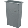 Global Industrial Slim Trash Container, Gray, 23 Gallon