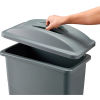 Global™ Solid Recycling Lid w/Handle - Gray
																			