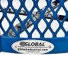 Global™ Thermoplastic 32 Gallon Mesh Receptacle w/Flat Lid - Blue
																			