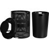 Global™ Thermoplastic 32 Gallon Perforated Receptacle w/Rain Bonnet Lid - Black
																			
