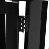Global™ Outdoor Metal Slatted Receptacle w/Access Door & Flat Lid - 36 Gallon Black
																			