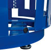 Global™ Outdoor Steel Recycling Receptacle w/Access Door & Flat Lid - 36 Gallon Blue
																			