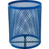  Global™ Thermoplastic 32 Gallon Mesh Recycling Receptacle w/Flat Lid - Blue
																			