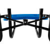 Global Industrial 46in Child Size Round Outdoor Steel Picnic Table - Perforated Metal - Blue
																			