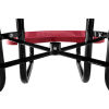 Global Industrial 46in Child Size Round Outdoor Steel Picnic Table - Perforated Metal - Red
																			