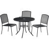 Interion® 36in Round Steel Mesh Outdoor Café Table
																			
