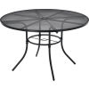 Interion® 48in Round Outdoor Steel Mesh Café Table
																			