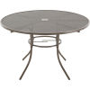 Interion® 48in Round Outdoor Café Table, Steel Mesh, Bronze
																			