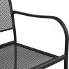Interion® Outdoor Café Steel Mesh Stacking Armchair - 2 Pack
																			
