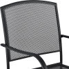 Interion® Outdoor Café Steel Mesh Stacking Armchair - 4 Pack
																			