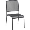 Interion® Outdoor Café Steel Mesh Stacking Chair - Black - 4 Pack
																			