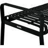 6 ft. Outdoor Steel Slat Park Bench without Back - Black
																			
