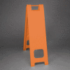 Narrowcade Barricade Sign Stand 45" H With 2 Panels No Sheeting - Pkg Qty 2