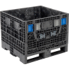 ORBIS KD3230-25 BulkPak Folding Bulk Shipping Container - 32"L x 30"W x 25"H, 1500 Lb. Cap. Black