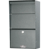 Jayco Wall Mount Vertical Letter Locker Mailbox Gray