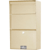 Jayco Wall Mount Vertical Aluminum Letter Locker Mailbox Tan