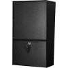 Jayco Wall Mount Vertical Rear Access Letter Locker Mailbox Black