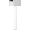 Jayco Residential Rear Locking Letter Locker Mailbox with incoming mail slot White