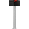 Jayco Residential Non-Locking Front and Rear Access Letter Locker Mailbox Black