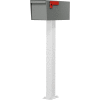 Jayco Residential Non-Locking Letter Locker Mailbox Gray