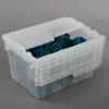 ORBIS Flipak® Attached Lid Container FP182 - 21-7/8 x 15-1/4 x 12-7/8, Clear