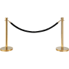 Black Velour Rope 59" With Ends For Portable Gold Post