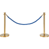 Blue Vinyl Braided Rope 59" With Ends For Portable Gold Post