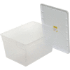 Sterilite 16598008 Clear Storage Tote With Lid 56 Quart 23x16-1/4x12-3/8 - Pkg Qty 8