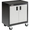 Homak Mobile Cabinet GS04002270 2 Door With Gliding Shelf