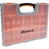 Homak HA01122238 Plastic Organizer With 22 Removable Bins, 16-1/2"L x 13"W x 2-3/8"H - Pkg Qty 16
