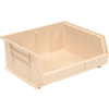 Global™ Stackable Storage Bin 16-1/2 x 14-3/4 x 7, Beige - Pkg Qty 6