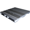 Rackable Extruded Plastic Pallet 48x48 4-Way Entry 2000 Lb Fork Capacity
