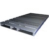Rackable & Stackable Extruded Open Deck Pallet, Plastic, 2-Way, 96" x 48", 6000 Lb Static Cap