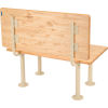 Global Industrial™ ADA Locker Room Bench Kit W/ Seat, Back & Pedestal, 42W x 24D x 17-1/4H
																			