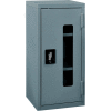 Global Industrial™ Clear View Wall Storage Cabinet Assembled 13-3/4"W x 12-3/4"D x 30"H Gray