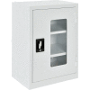 Global Industrial™ Clear View Wall Storage Cabinet Assembled 18"W x 12"D x 26"H Off White